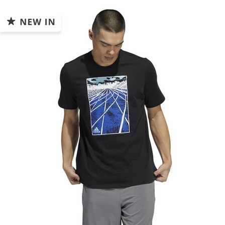 adidas - Men Sketch Photo Real Graphic T-Shirt, Black